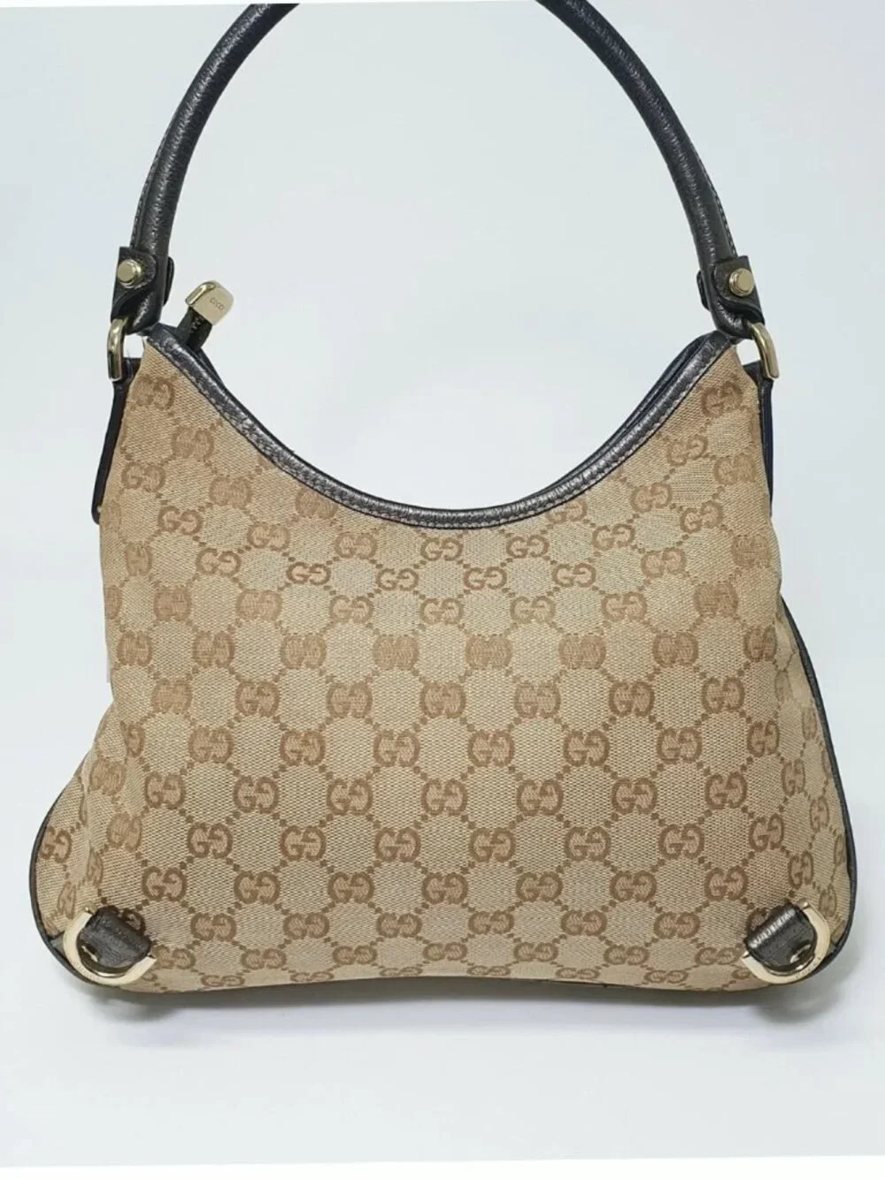 Authentic Gucci GG Canvas Hobo Bag Monogram Shoulder Bag - Picture 3 of 10